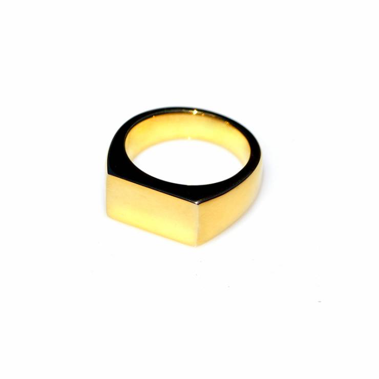 Plain Rectangular Signet Ring (Large)