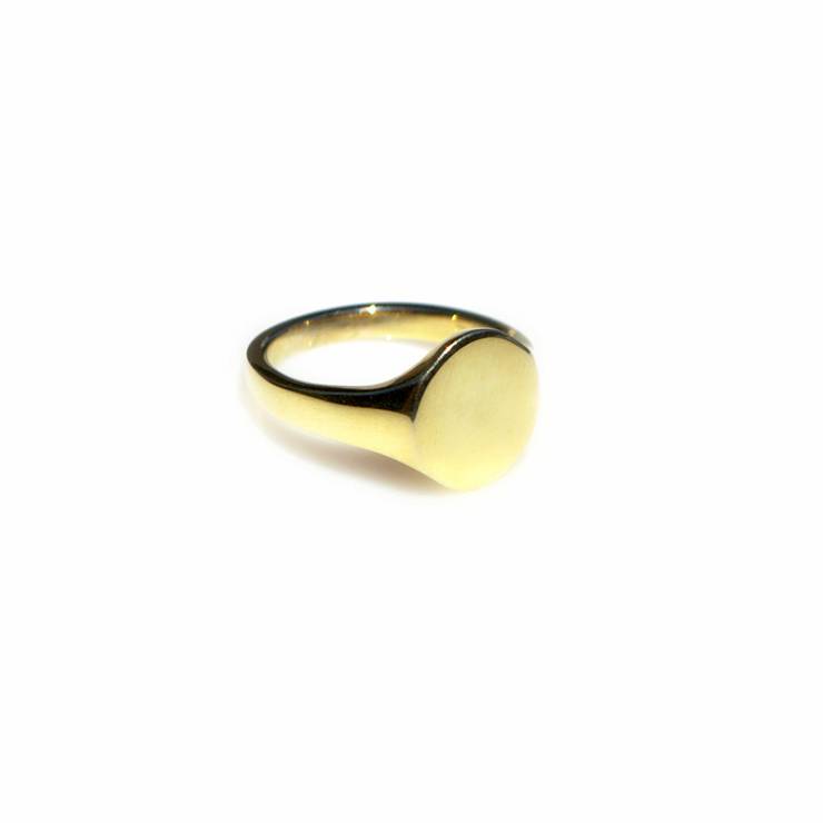 Plain Oval Signet Ring (Small)