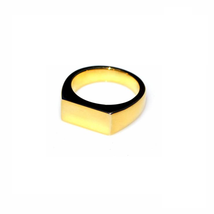 Plain Rectangular Signet Ring (Medium)